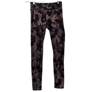 Athleta‎ Girl Printed Chit Chat Tight Brown Camo Leggings Size L 12